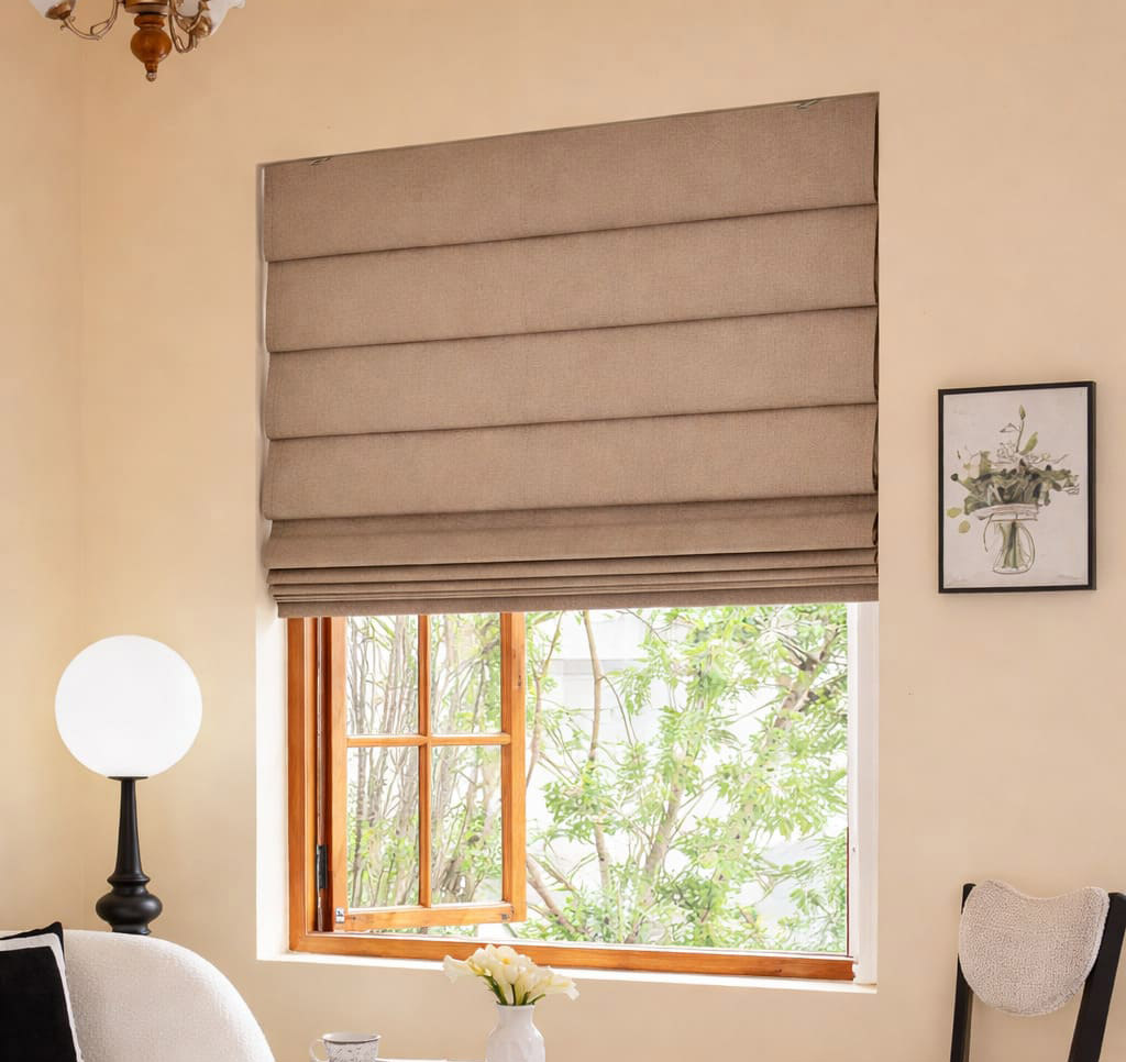 Roman Blinds Dealers in Bangalore by Paisley Home Studio