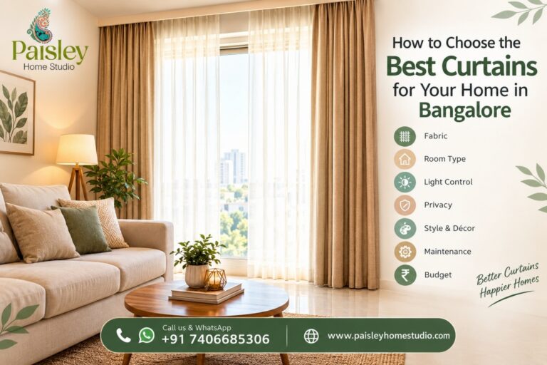 Best curtains for your home in Bangalore with fabric, privacy, light control and style options